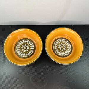 VTG Premiere Gano Dura Stone Cereal Bowls P9201 Japan Stoneware 70’s Set of 2